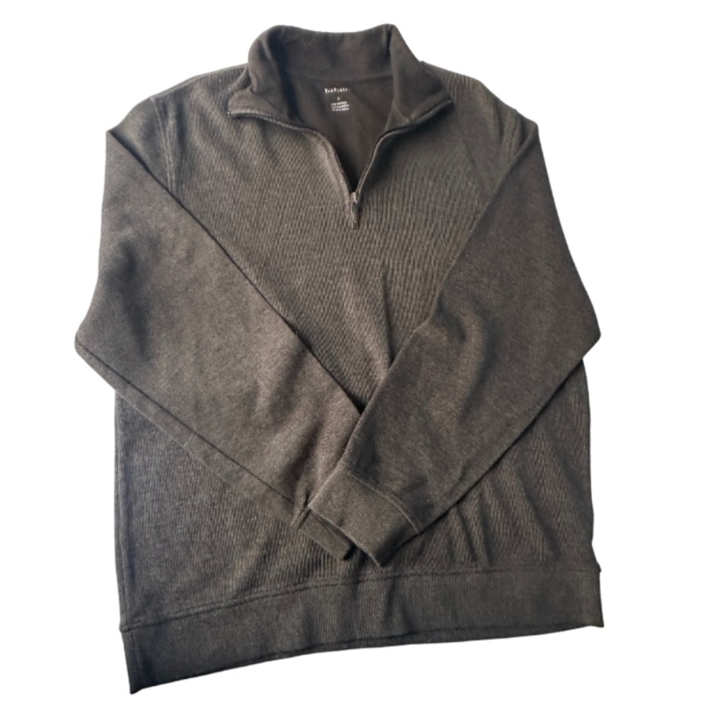 Van Heusen Men's Quarter Zip Sweater